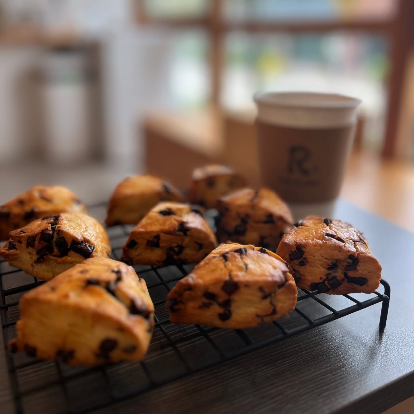 Rice-flour chocolate scone
